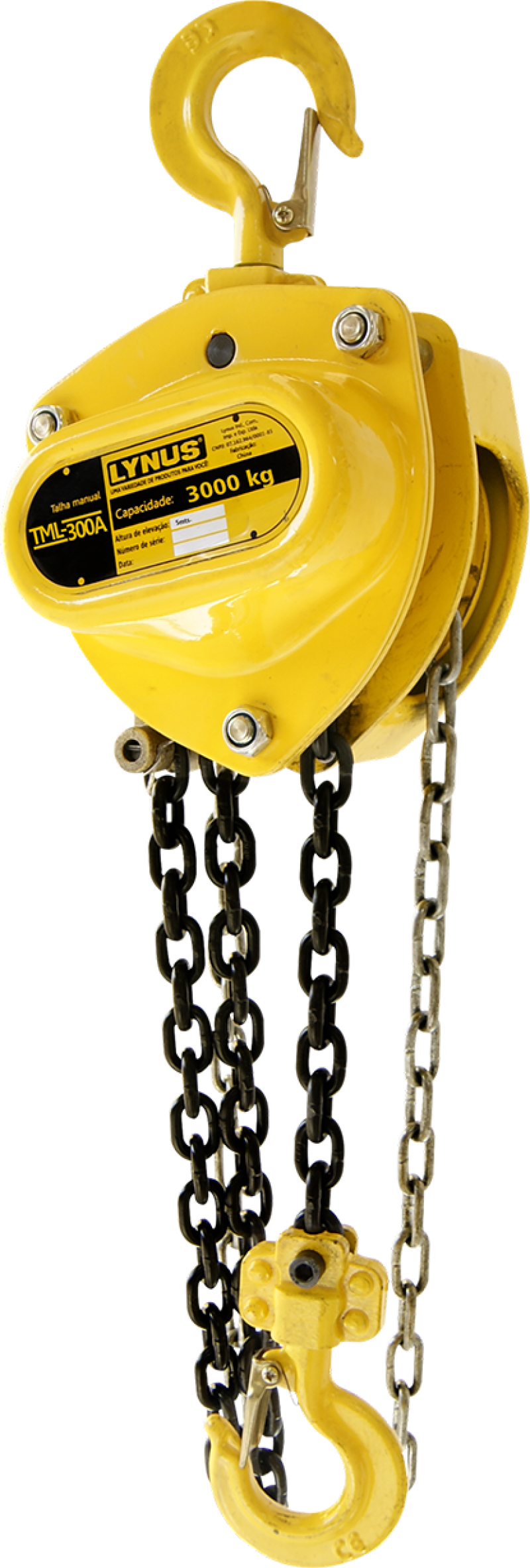 TML-300A - Talha Manual de corrente 3000kg